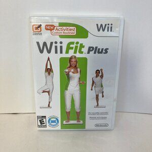 Wii Fit Plus Nintendo Wii Works Complete Video Game 2009 No Board
